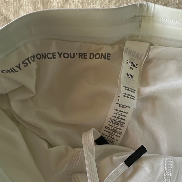 RHONE White Athletic Training Shorts - Picture 3 of 4